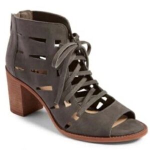 Vince Camuto Tressa Perforated Lace-Up Suede Sandal
